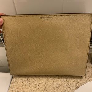 Never used Henri Bendel gold clutch